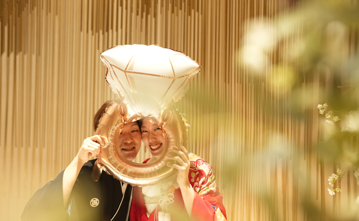 真剣白刃取り!?和装と小物で可愛いフォトウェディング♬